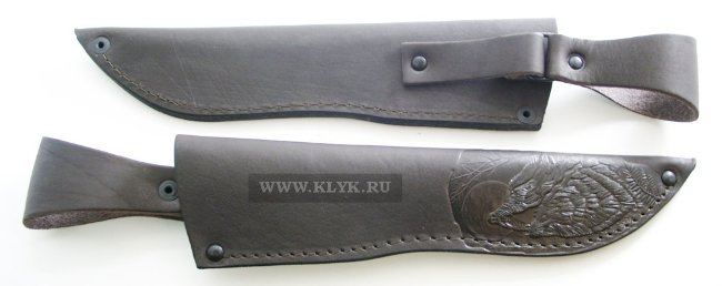 Ножны средние для ножа коричневые (кожа)